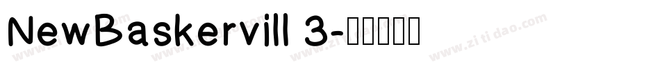 NewBaskervill 3字体转换
